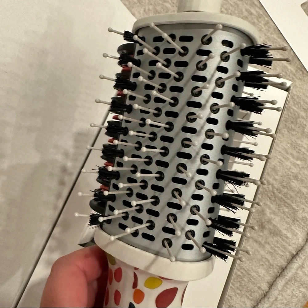 Polkadot Ellena E1 Blow Dryer+Straighten Hair Brush Dual Mode Hot Air Styler#VA1